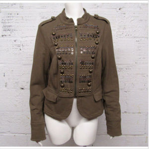 International Concepts Military Style Bead Jacket